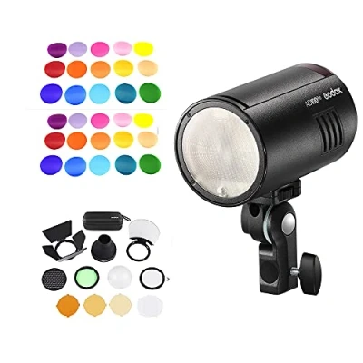 Immagine di Godox AD100Pro Pocket Studio Ritratto Flash Light Photography Lampada 5800K 1 / 8000s Sincronizzazione TTL/Multi/M + AK R1 Accessori Kit V 11C Filtri colorati