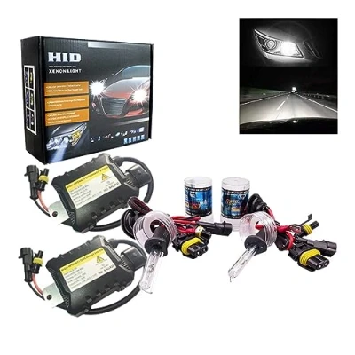 Immagine di PolarLander 1 Paio Kit Xenon Nascosto CANBUS Faro per Auto Slim Ballast Lampadina allo Xeno Conversione H1 Temperatura di Colore 6000K
