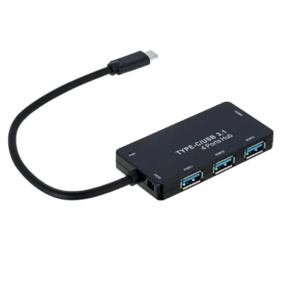 Immagine di Akyga AK AD 52 Hub di interfaccia USB 3.2 Gen 2 (3.1 2) Type C (USB C, 4 porte), Docking station + USB, Nero