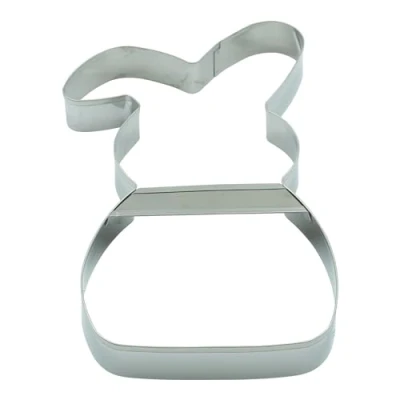 Immagine di BekkiB Tagliapasta &quot;Coniglio&quot; Stampino grande circa 20 x 10 cm Per biscotti in acciaio inox cuocere e pan di zenzero 881463