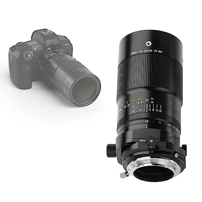 Immagine di TTArtisan Obiettivo macro inclinabile F2.8 da 100 mm, con corpo in metallo, compatibile attacco RF Canon, colore: nero