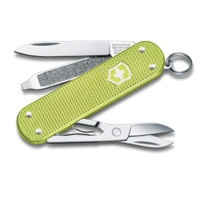 Immagine di Victorinox, Classic SD Alox, Coltellino Svizzero, Originale, Multiuso, Campeggio, 5 Funzioni, Lama, piccola, Lima per unghie