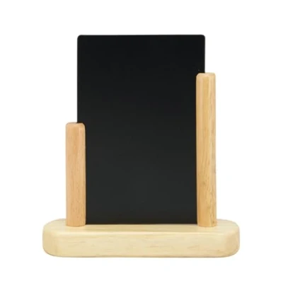 Immagine di SECURIT Espositore da Tavolo Elegant, Piccolo, Teak, Legno, A6
