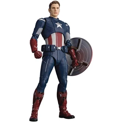 Immagine di Bandai Tamashii Nations Avengers: Endgame S.H. Figuarts Action Figure Captain America cap VS. Editio