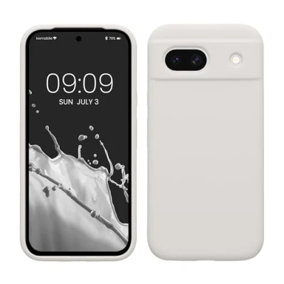Immagine di kwmobile Cover per Google Pixel 8a Custodia Back Case Smartphone in Silicone TPU Protezione Gommata bianco matt