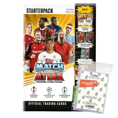 Immagine di Pacchetto con Match Attax CL 2024/25 Trading Cards 1 Starter + esclusiva custodia Collect it