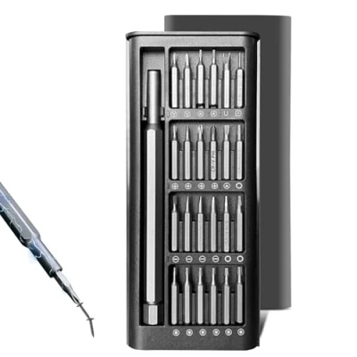 Immagine di Set Cacciaviti, 25 in 1 Cacciaviti Precisione, Cacciavite per Occhiali, Kit di Precisione Smartphone, IPad, Tablet, Cellulare, PC, Laptop, Elettronica