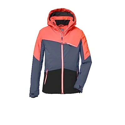 Immagine di killtec Ragazze Giacca da sci/giacca funzionale con cappuccio staccabile e paraneve, impermeabile KSW 182 GRLS SKI JCKT, light coral, 140, 39904 000