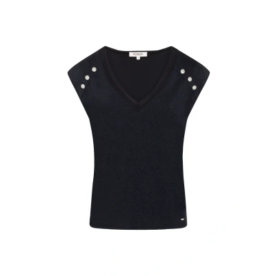 Immagine di Morgan Tshirt con stampa, Donna, Taglia: XS, Marine