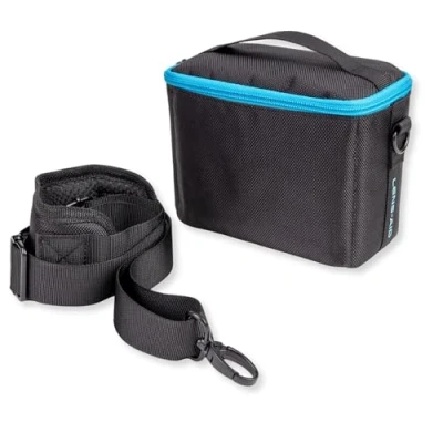 Immagine di LENS AID borsa per fotocamera con cinghia: compatta ad esempio reflex DSLR come a Tracolla o intarsio zaino, Nero, s,