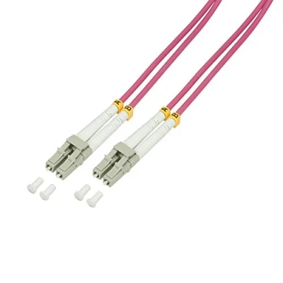 Immagine di Cavo LogiLink FP4LC20 Fibra ottica [1x Spina LC 1x LC] 50/125 µ Multimode OM4 20.00 m