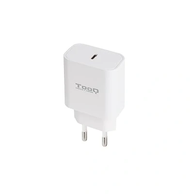 Immagine di TOOQ TQWC PDUSBC20W Caricabatterie da parete USB C 20 W con PD 3.0, compatibile iPhone, iPad Pro/Air, AirPods, Huawei, Xiaomi e altro, colore bianco