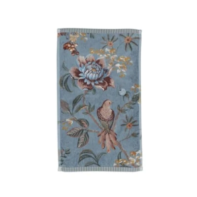 Immagine di PiP Studio Set di 3 asciugamani per ospiti Secret Garden, colore blu, dimensioni 30 x 50 cm