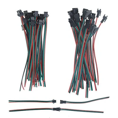 Immagine di ALITOVE 20 set di connettori a 3 pin JST SM, connettore per cavi LED, 15 cm, AWG, poli, LED WS2812B WS2811 SK6812 RGBW striscia luce