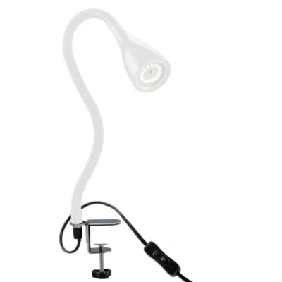 Immagine di B.K.Licht lampada a morsetto LED dimmerabile nera da tavolo bloccabile con GU10 LED, 400lm, 3.000K