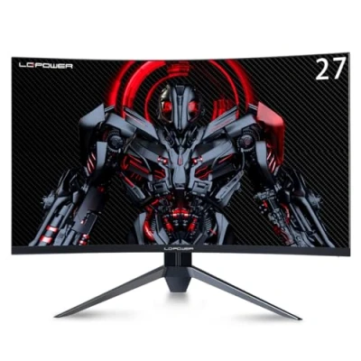 Immagine di LC Power Monitor Gaming M27 FHD 165 C V3, Curved(1500R), 27&quot;, 1920x1080 (Full HD), VA, Hz, 1 ms, FreeSync Premium, HDMI, Display Port, sRGB 104%, Flicker Free, Eye Saver Mode