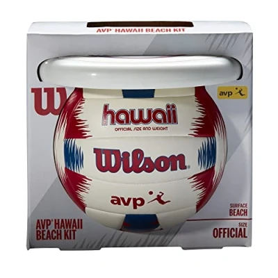Immagine di Wilson, Pallone da Pallavolo e Frisbee AVP HAWAII SUmmER KIT, Set Estivo, Pelle Composita, Per la Spiaggia, Multicolori, WTH80219KIT