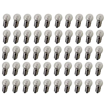Immagine di GutReise DC 50PCS E10 12 V 0.3 A luce bianca calda lampadina lampadine miniature Screw base