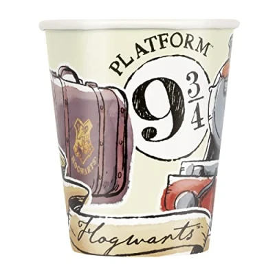Immagine di Unique Party Bicchieri di Carta 266 ml Festa a Tema Harry Potter Confezione da 8, Multicolore, 23936EU