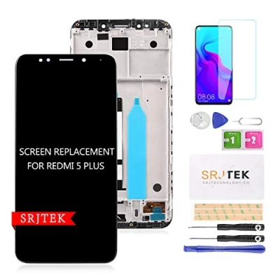 Immagine di per Xiaomi Redmi 5 Plus Sostituzione Dello Schermo LCD Touch Screen Digitizer Vetro Assemblea con Cornice Display 6 pollice Nero