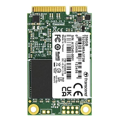 Immagine di Transcend MSA372M 256 GB Memoria SSD interna mSATA SATA III Industrial TS256GMSA372M