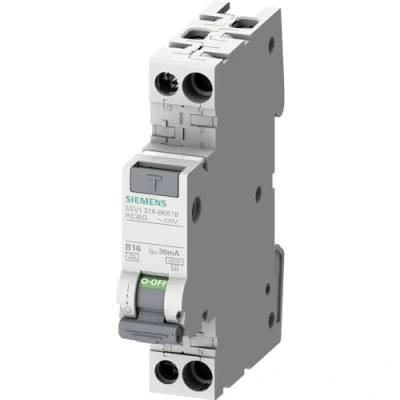 Immagine di Siemens 5SV13166KK13 Magnetotermico e differenziale 2 poli 13 A 0.03 230 V