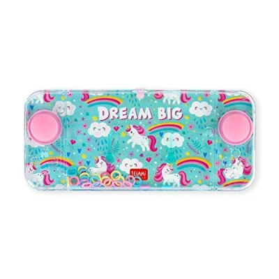 Immagine di Legami Mini Gioco ad Acqua con Anelli, Senza Batterie, Portatile, 15,2x7 cm, Tema Unicorn