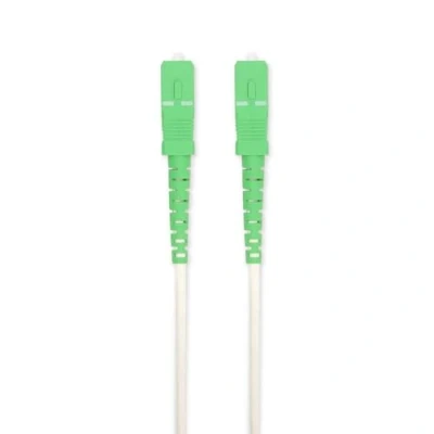Immagine di NEDIS Cavo patch in fibra ottica SMF (Single Mode Phase) SC/APC 100 Gbps 6.00 m Bianco Gift Box con Euro Lock