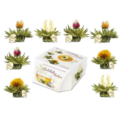 Immagine di Creano Variazione di Fiori Tè in un formato Tazza esclusivo „Fiori Tèlini“ 8 4 tipi diversi (Tè bianco)