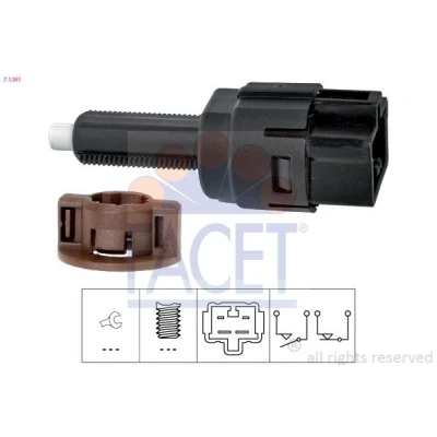 Immagine di FACET 7.1261 Interruttore luce freno meccanico Made in Italy OE Equivalent HONDA: Jazz 2, Accord 7 Limousine, CR V 3