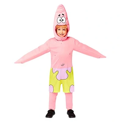 Immagine di amscan 9909174 Costume ufficiale di Spongebob Squarepants con licenza Patrick Star (8 10 anni)