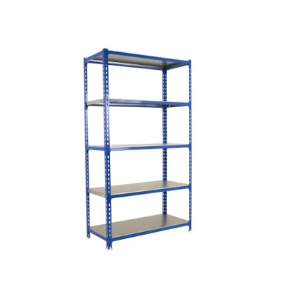 Immagine di Simon Rack Scaffale Metallo Garage e 5 Ripiani, Capacità di Carico 180 kg Punto Flessione, 2000x1000x500 mm, Metallo, Scaffalatura per Garage, Blu/Zincato Simonclick
