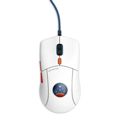 Immagine di NZXT Lift 2 Starfield Mouse da gioco bilanciato leggero Peso solo 58 g Frequenza di query 8 kHz Switch ottici Sensore ottico con 26.000 DPI Piedi in 100% PTFE