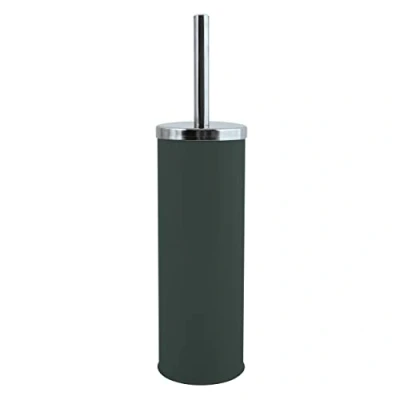 Immagine di MSV Scopino per WC Miami con Contenitore igienico, Verde Scuro, 9x39cm