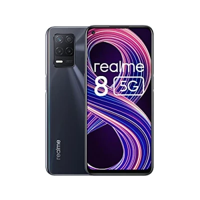 Immagine di realme Telefono mobile 8 5G, smartphone sbloccato senza SIM con processore Dimensity 700 display ultra liscio 90Hz, batteria massiccia 5000mAh, fotocamera notturna 48MP, Dual Sim, NFC, 4+64GB