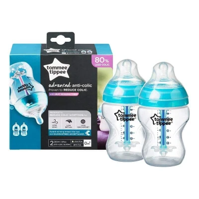 Immagine di Tommee Tippee Advanced Biberon Anticolica, tettarella supermorbida, 260 ml, set da