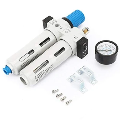 Immagine di G1/4 `` Filtro Regolatore di Pressione Strumento Trappola Umidità Aria Combinato Lubrificatore per Compressori Utensili ad