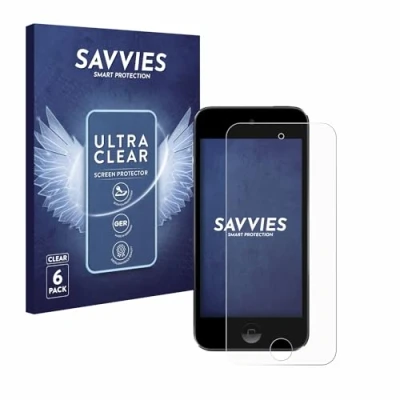 Immagine di savvies (6 Pezzi Pellicola Protettiva per Apple iPod Touch (Gen.5/6/7) Protezione Schermo Trasparente
