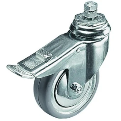 Immagine di Manfrotto 104 Set 3 Ruote con Freno e Vite M10, 75 mm, Grigio