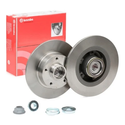 Immagine di BREMBO 08.B397.27 Disco freno 274 11 5 pieno con kit cuscinetto ruota, anello sensore ABS RENAULT: GRAND SCENIC 3, 3