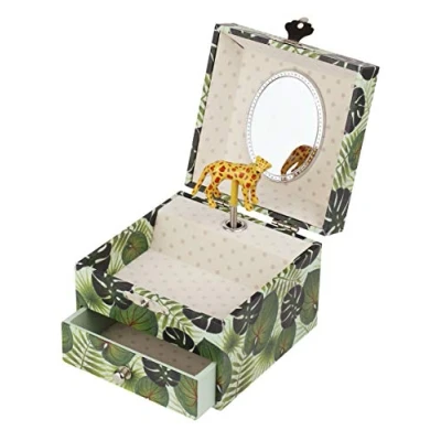 Immagine di Trousselier Ghepardi S20924 Carillon Cubo per Gioielli, 10.5 x 8.5 cm, Multicolore
