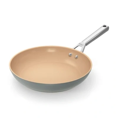 Immagine di Ninja Padella in Ceramica a Lunga Durata da 28 cm, Antiaderente (senza PFAs, PFOAs, Piombo o Cadmio), Manico Acciaio Inox, per Induzione e Forno fino 285C, Grigio/Terracotta, CW90028EUUKDB.