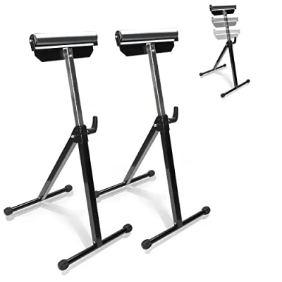 Immagine di SWANEW 2 cavalletti pieghevoli, 68 108 cm, altezza regolabile, portata 90 kg, supporto per rotelle, regolazione continua