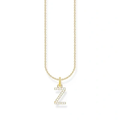 Immagine di Thomas Sabo Collana con lettera N, in argento Sterling 925 zirconi, Argento, KE2253 051 14