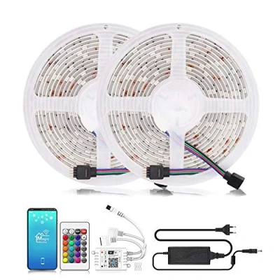 Immagine di Arotelicht Striscia LED,WiFi Striscia,RGB 10M SMD5050 IP65 Compatibile con Alexa/Google Home,controllata da smartphone,Adatto per vacanze,decorazioni di compleanno,illuminazione
