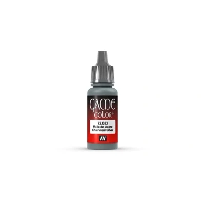 Immagine di Vallejo 72053 Colore Acrilico In Formula Opaca E Coprente A Base D&#039;acqua, Argento (Chainmail Silver), 17 ml, 1 Pezzo