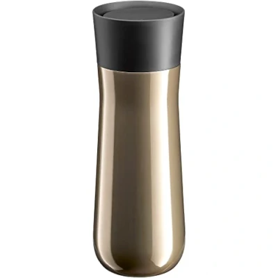 Immagine di WMF Impulse Tazza termica da 350 ml, con chiusura automatica, apertura a 360, mantiene le bevande calde per 8 ore e fredde 12 ore, colore: Marrone