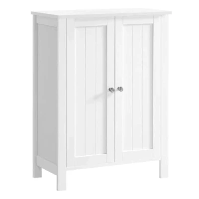 Immagine di VASAGLE Armadio da Bagno Autoportante, Mobile Bagno, Organizzatore Portaoggetti, con 2 Ripiani Regolabili, 30 x 60 80 cm, Bianco BCB60W