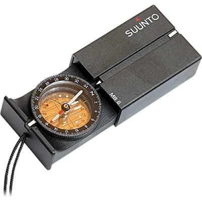 Immagine di SUUNTO MB 6 Bussola Navigazione Professionale, Compass Multifunzione per L&#039;orientamento, Resistente con Custodia Protettiva, Inclinazione Regolabile, L&#039;Escursionismo E Il Campeggio