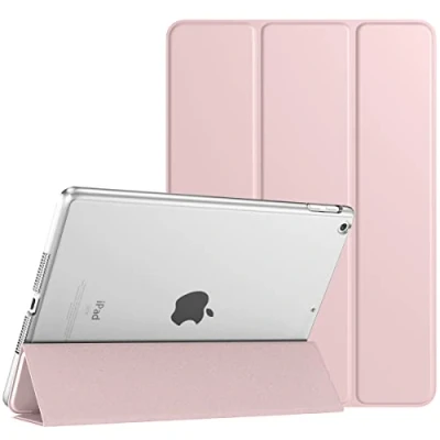 Immagine di TiMOVO Cover per iPad 9 Generazione 2021/iPad 8 2020/iPad 7 2019, Custodia con Posteriore Traslucido Smart Auto Svegliati/Sonno 10.2&quot;, Rosa Trasparente
